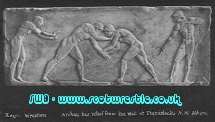 Greek Wrestlers Carving